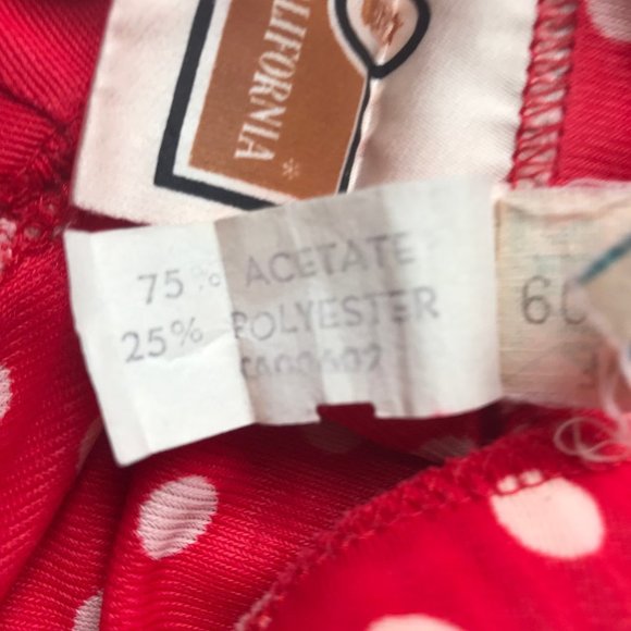 Koret of California Vintage Flowy Polka Dot Skirt - Picture 4 of 5